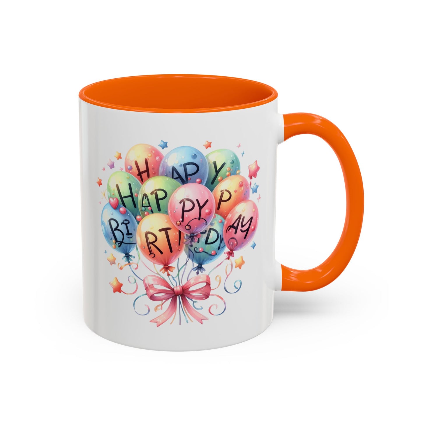 Birthday Mug - Happy Birthday Balloons