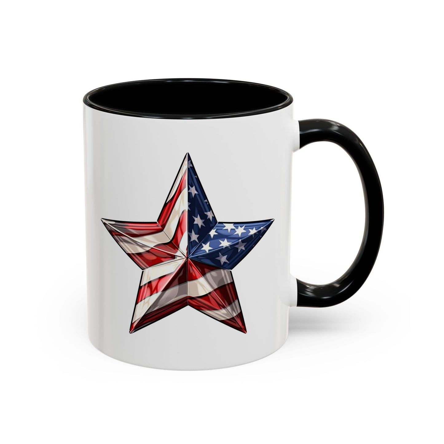 4th of July Mug - American Flag Star 3