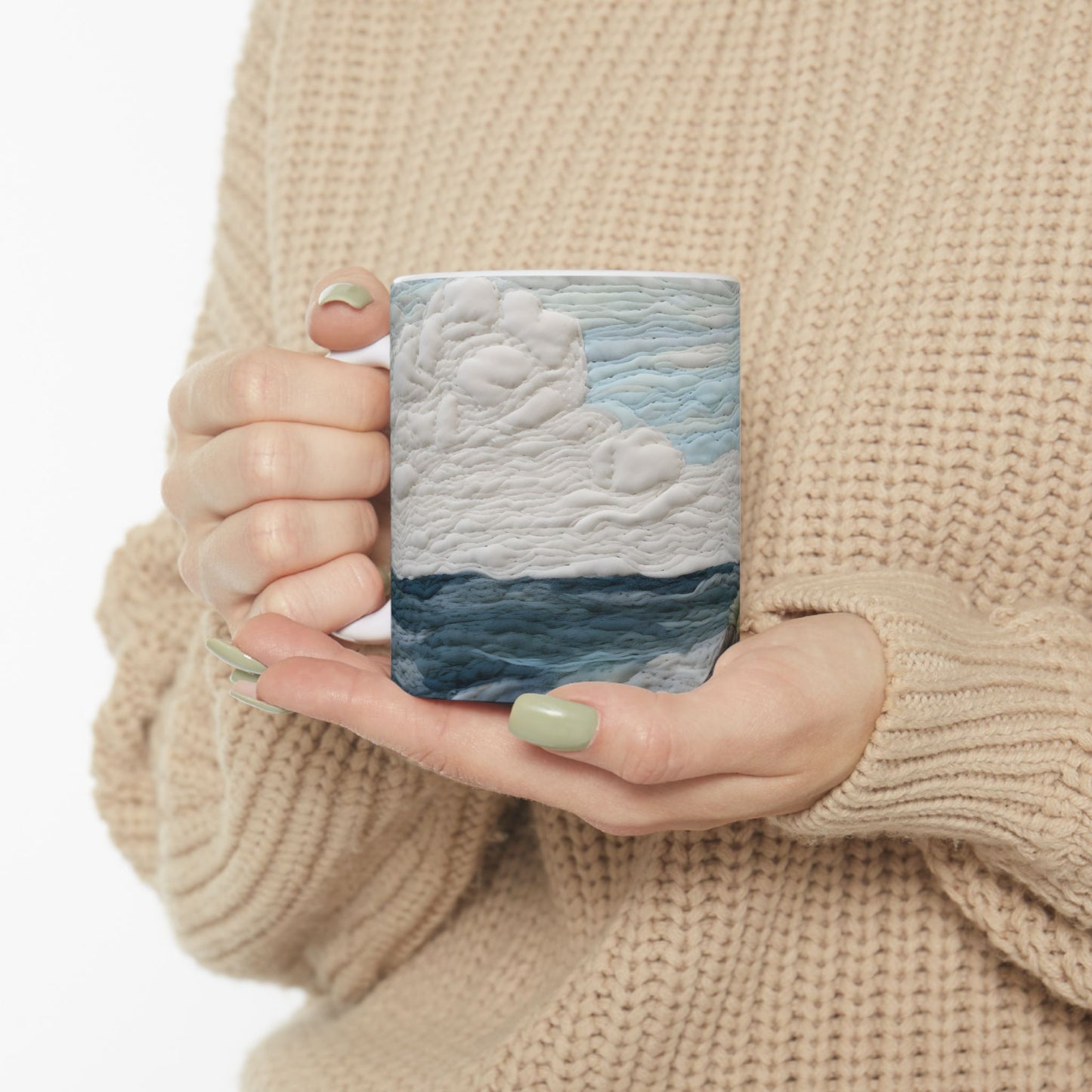 Artistic Mug - Felted Lighthouse 5