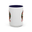 Christmas Mug - Merry Christmas Red Text Cat Presents Wreath