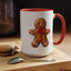 Christmas Mug - Gingerbread Man Red Bow