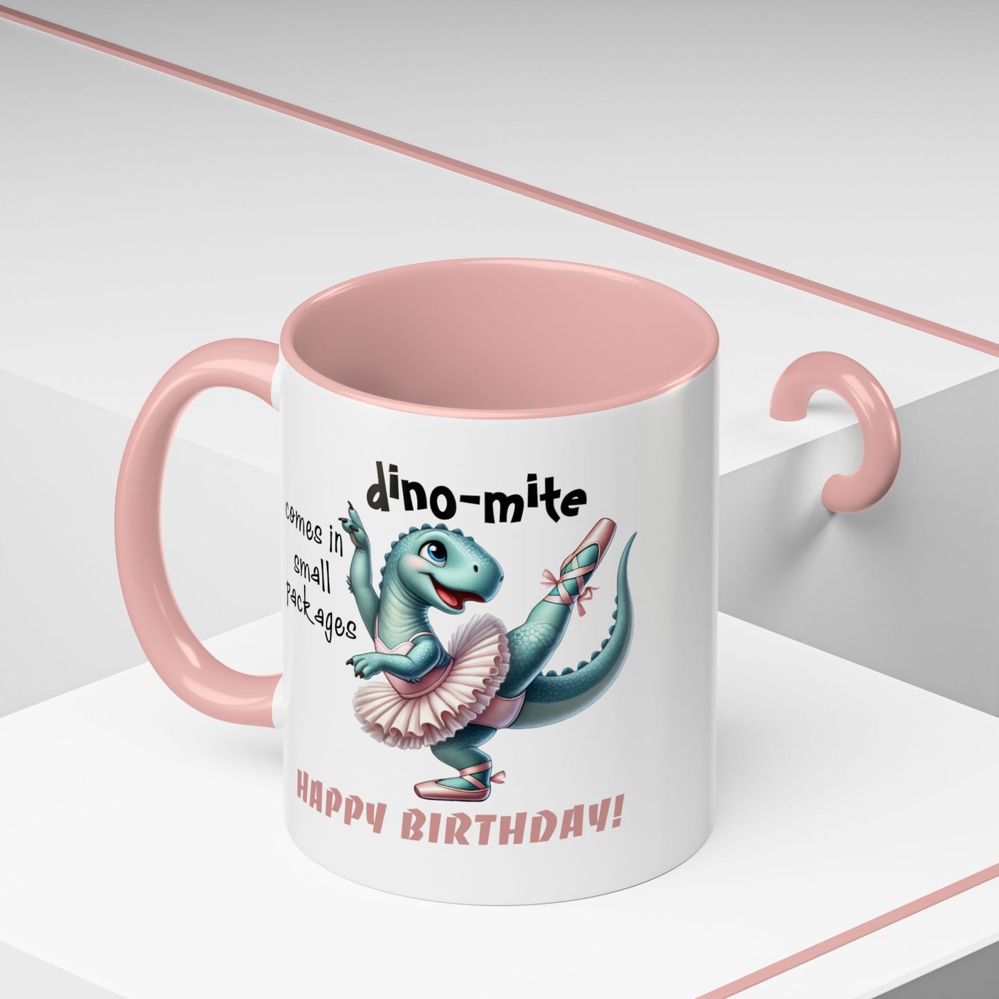 Birthday Mug - Dino-mite (Girl)