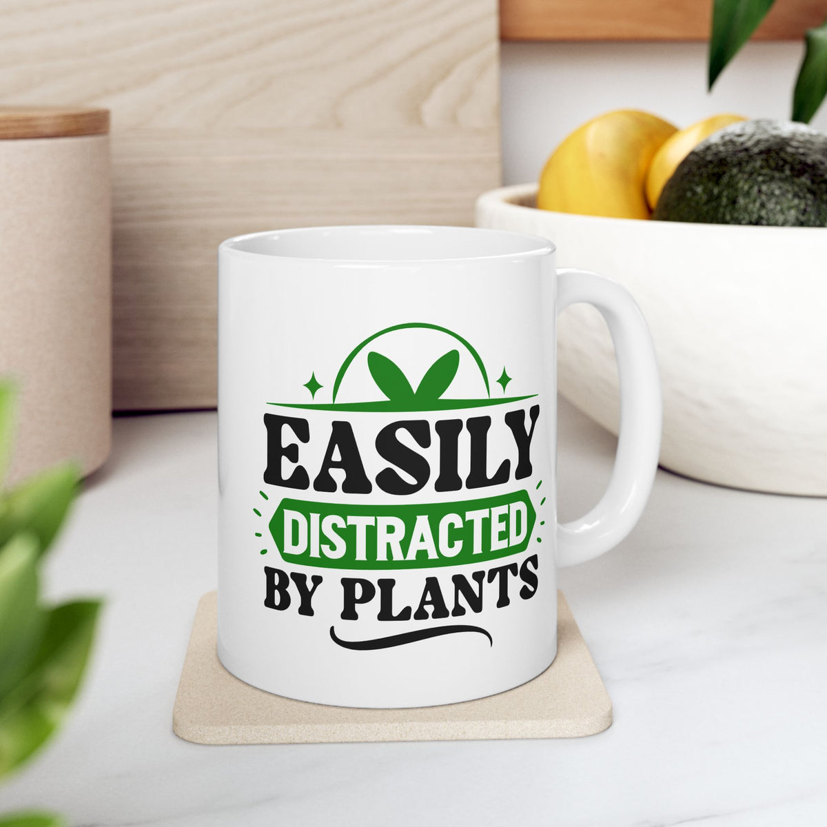 Humor Mug - Easily Distracted By Plants