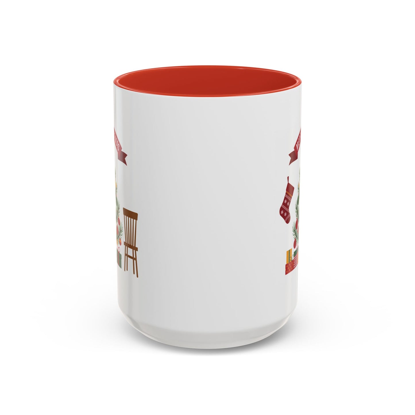 Christmas Mug - Merry Christmas Banner Tree Presents