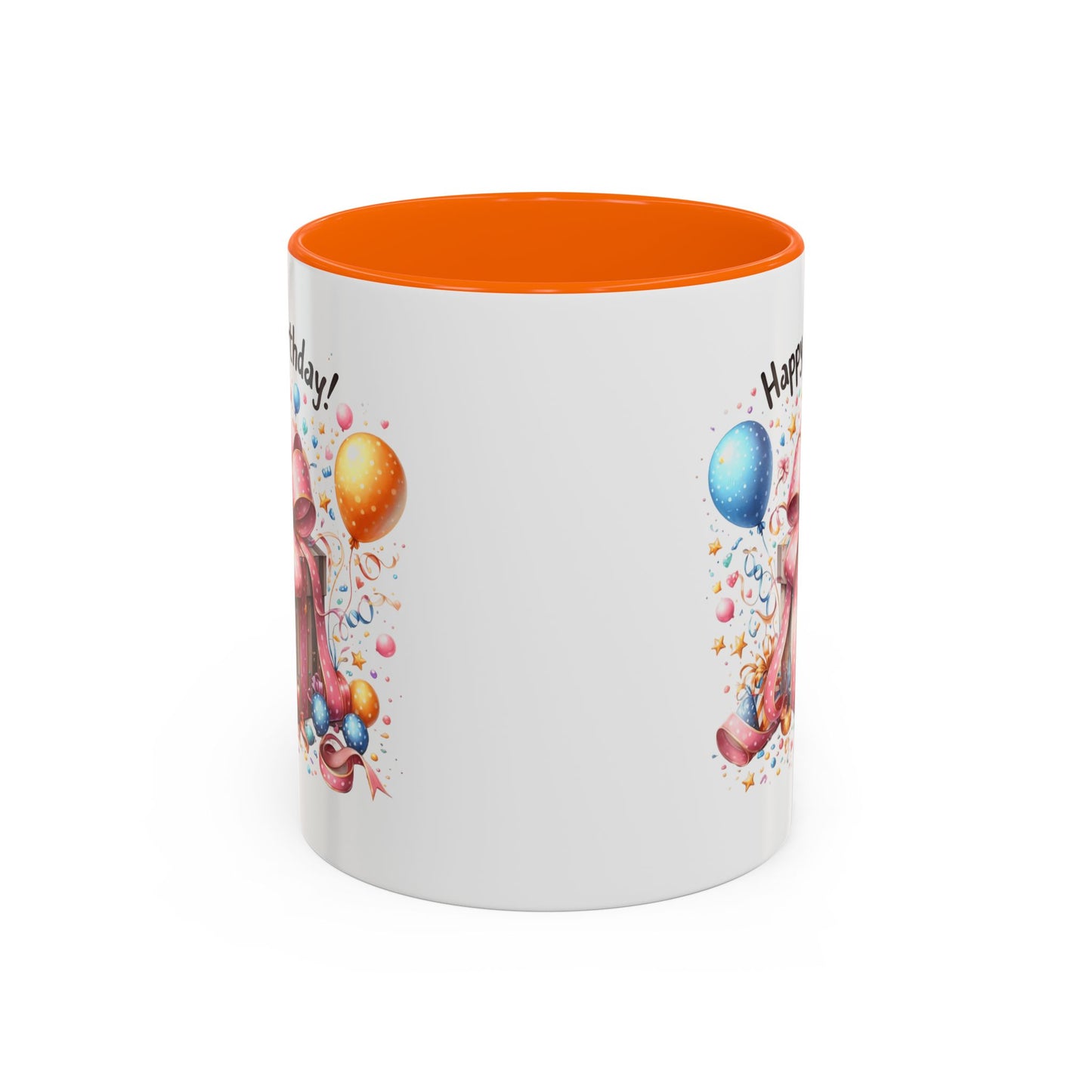 Birthday Mug - Happy Birthday Pink Ribbon Present