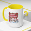 Christmas Mug - Merry Christmas White Text Reindeer Snowmen Penguin