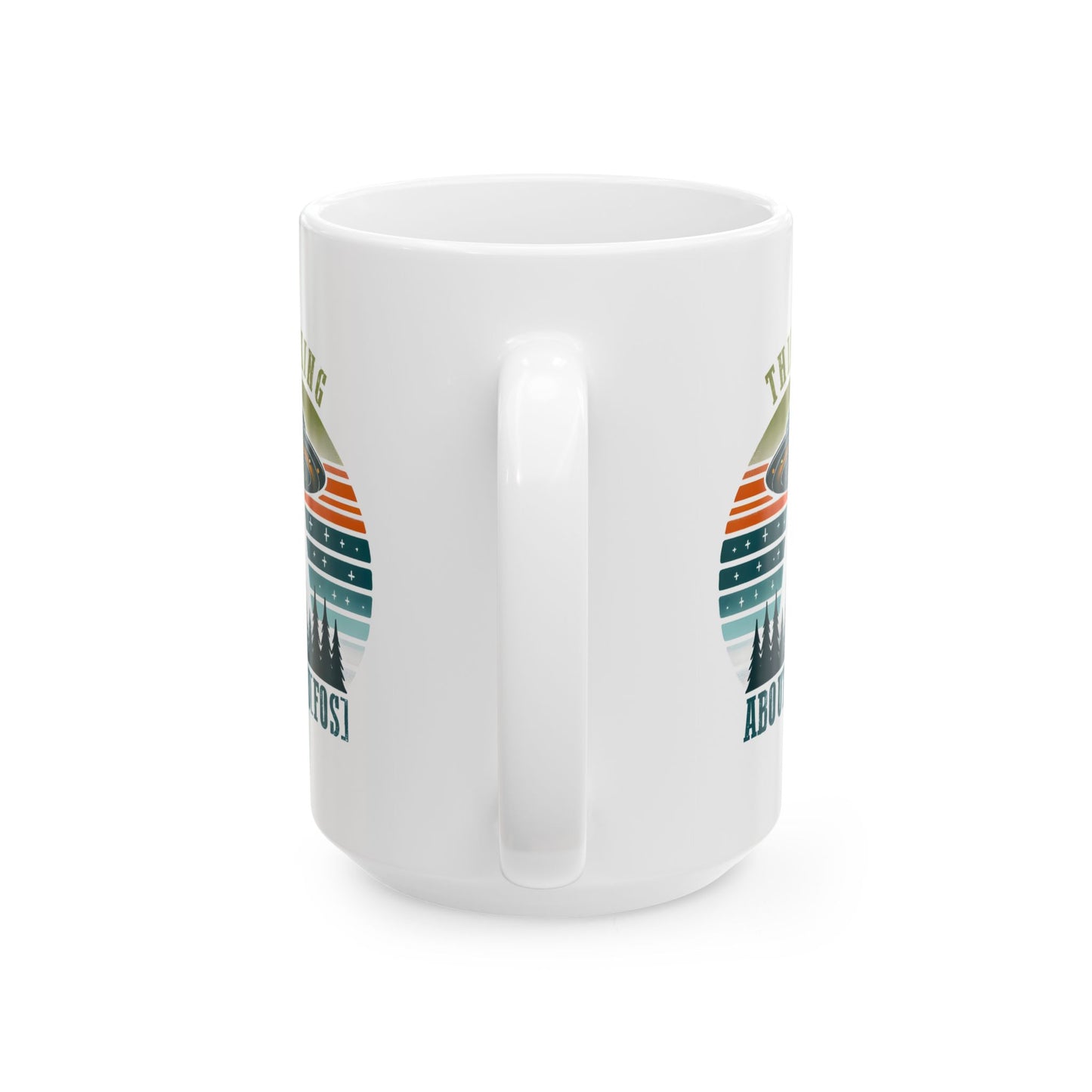 Alien Mug - Thinking About UFOS!
