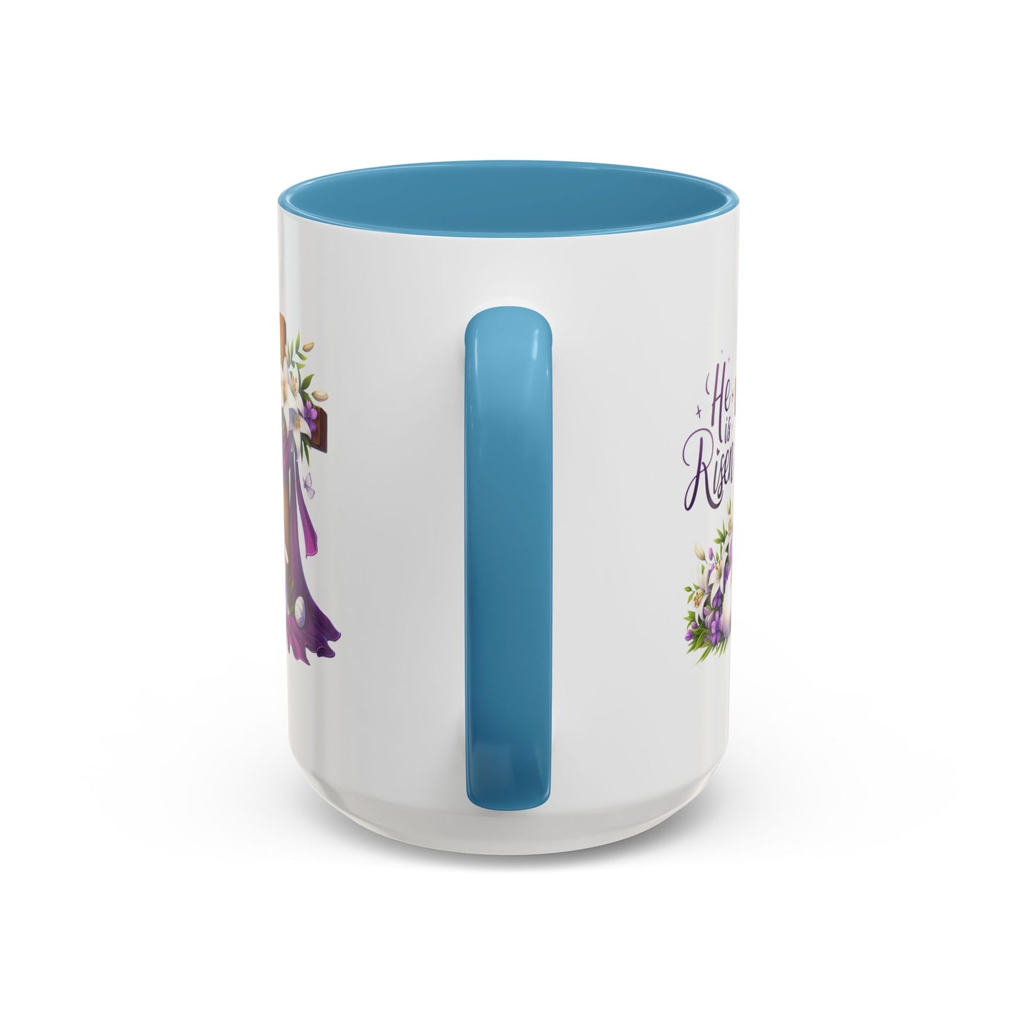 Easter Mug - He Is Risen Cross