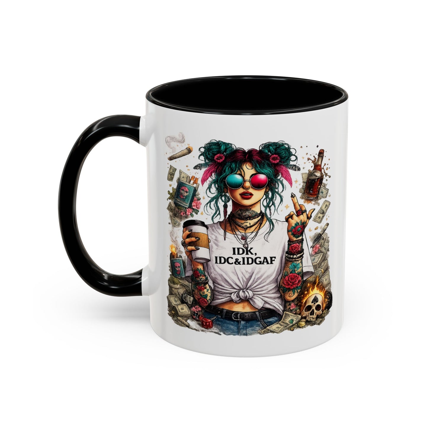 Humor Mug - The IDK IDC & IDGAF