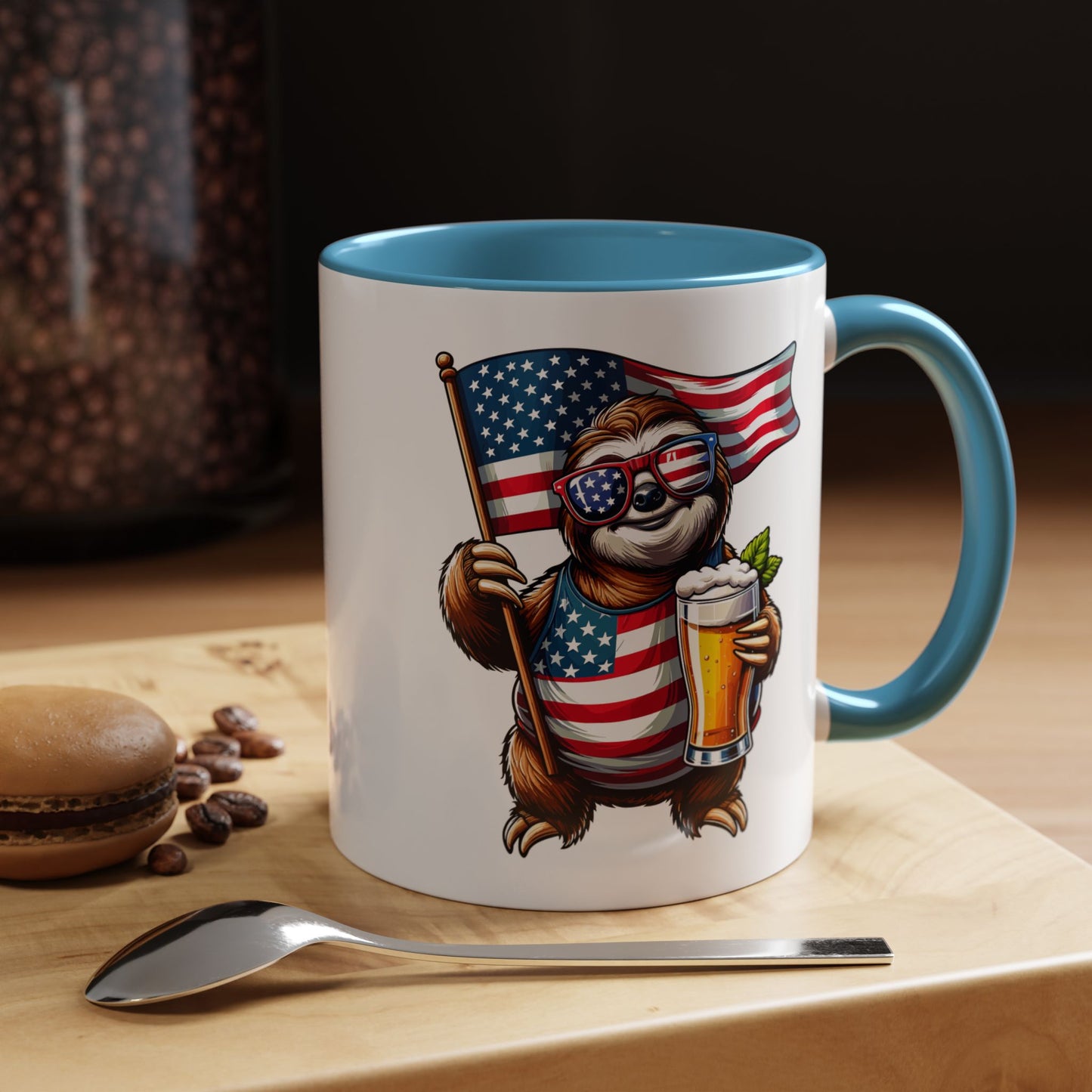 4th of July Mug - Merica Sloth