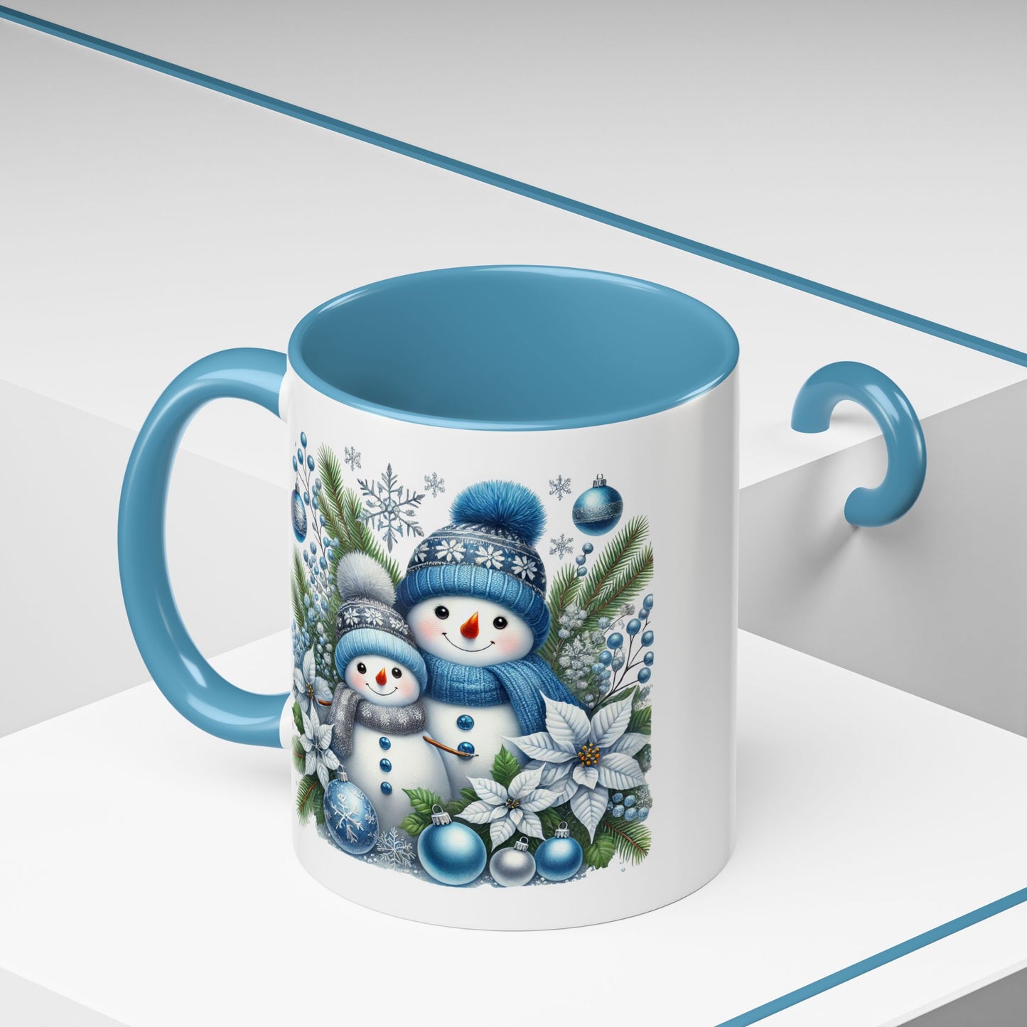Christmas Mug - Blue Snowman Child