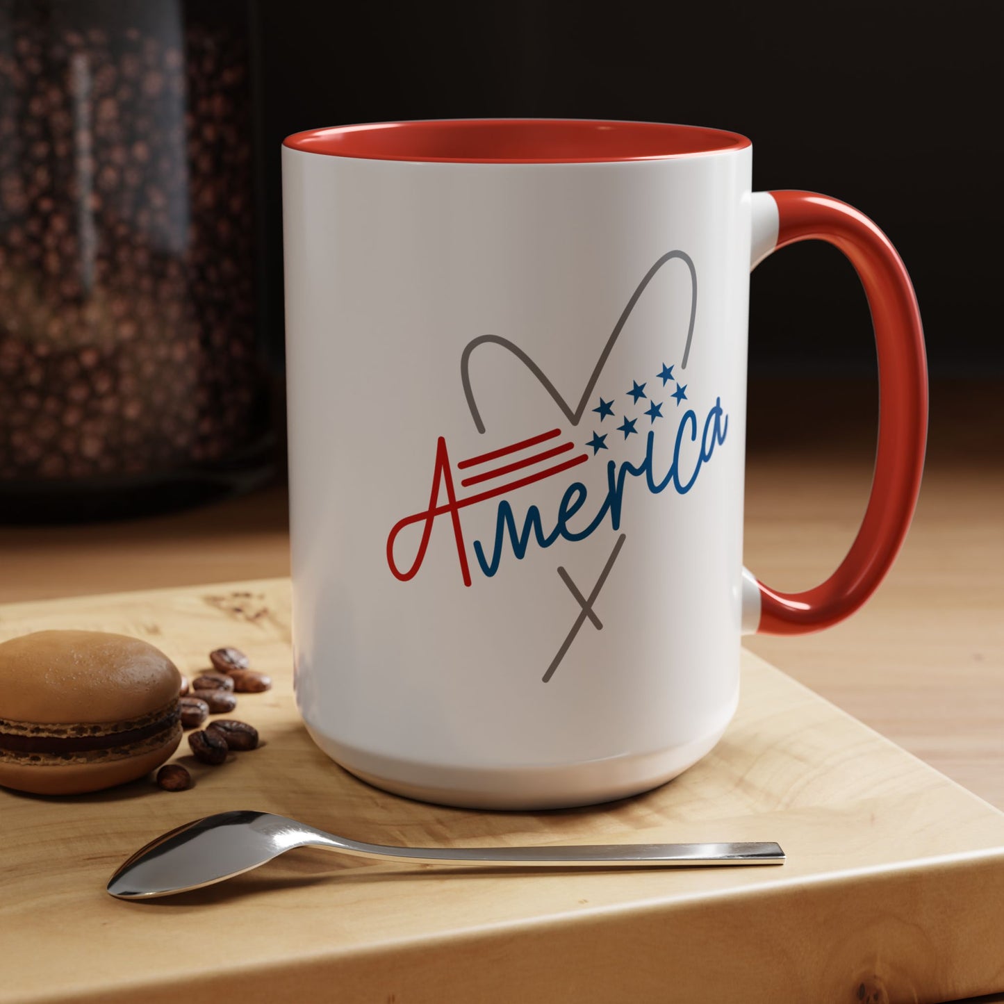 4th of July Mug - America Heart