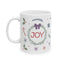 Christmas Mug - Joy Bow Candy Presents Snowflake Star Ornaments