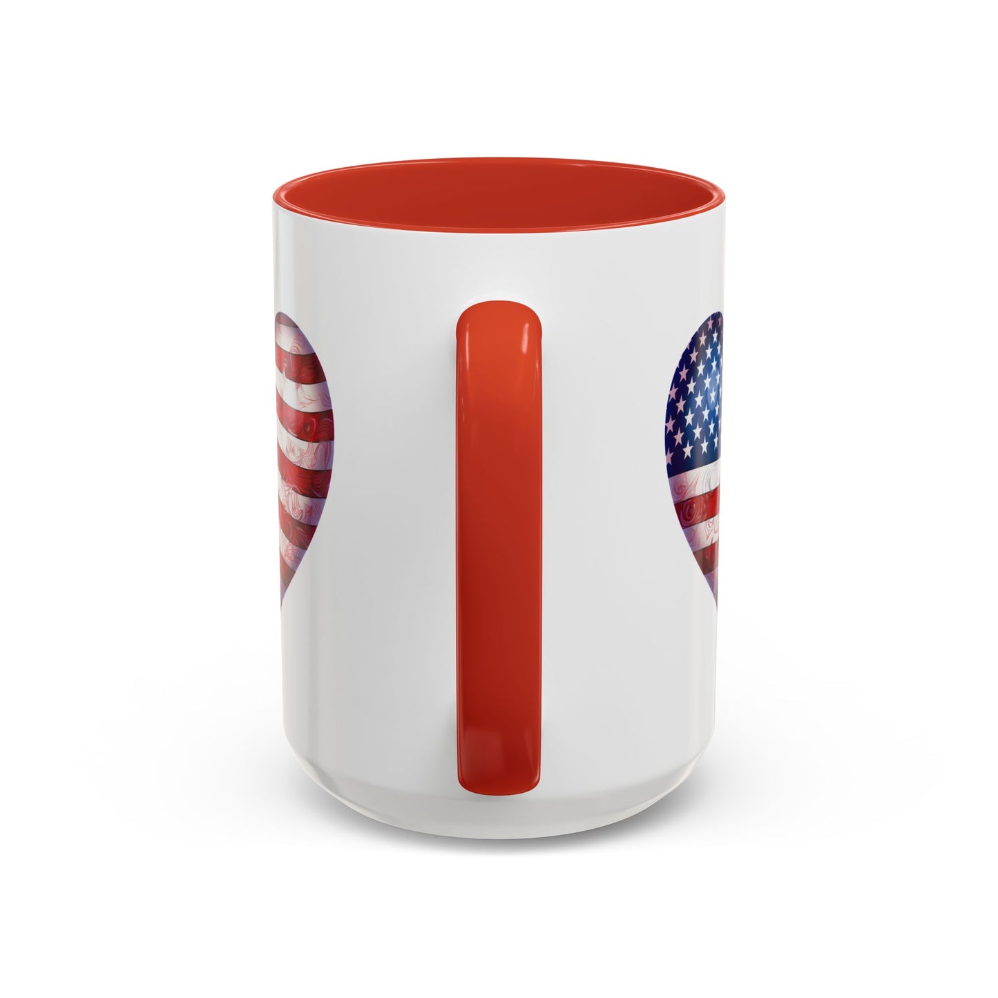 4th of July Mug - Heart American Flag