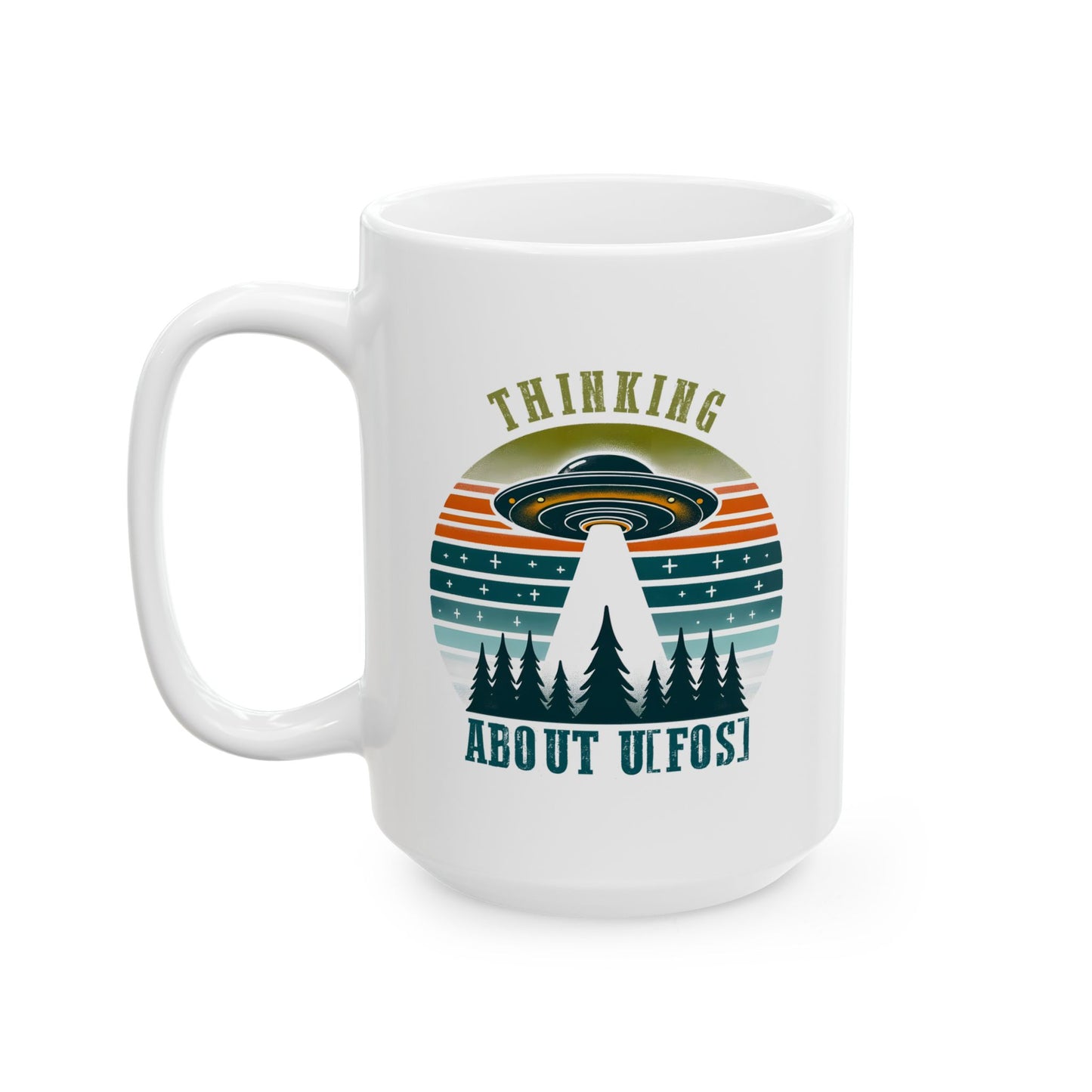 Alien Mug - Thinking About UFOS!