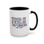 4th of July Mug - USA EST 1776 Floral