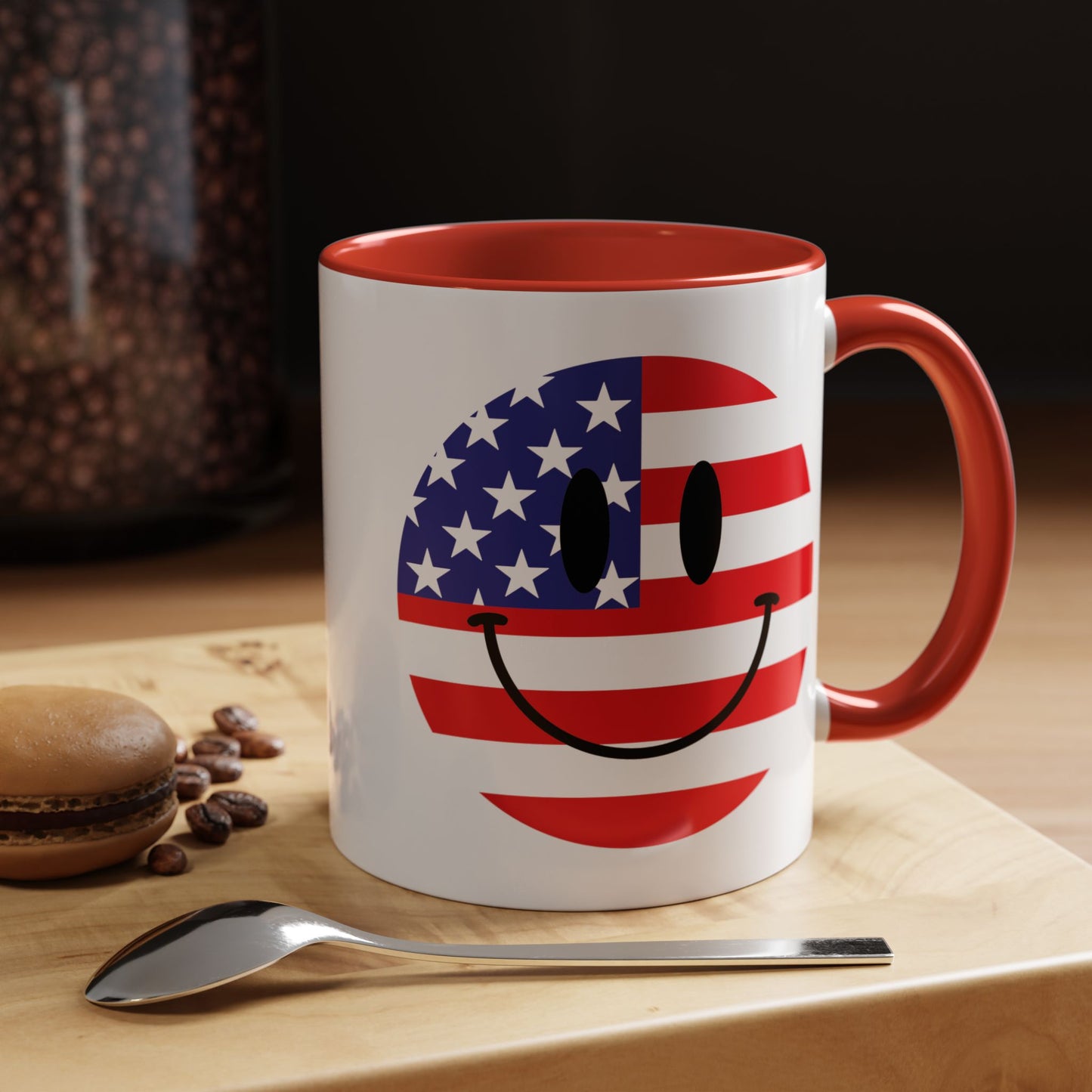 4th of July Mug - America Smiley Face