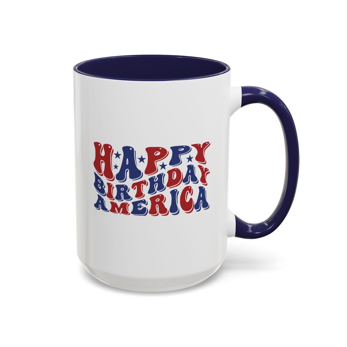 4th of July Mug - Happy Birthday America Retro
