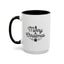 Christmas Mug - Merry Christmas Black Text Tree Star Present