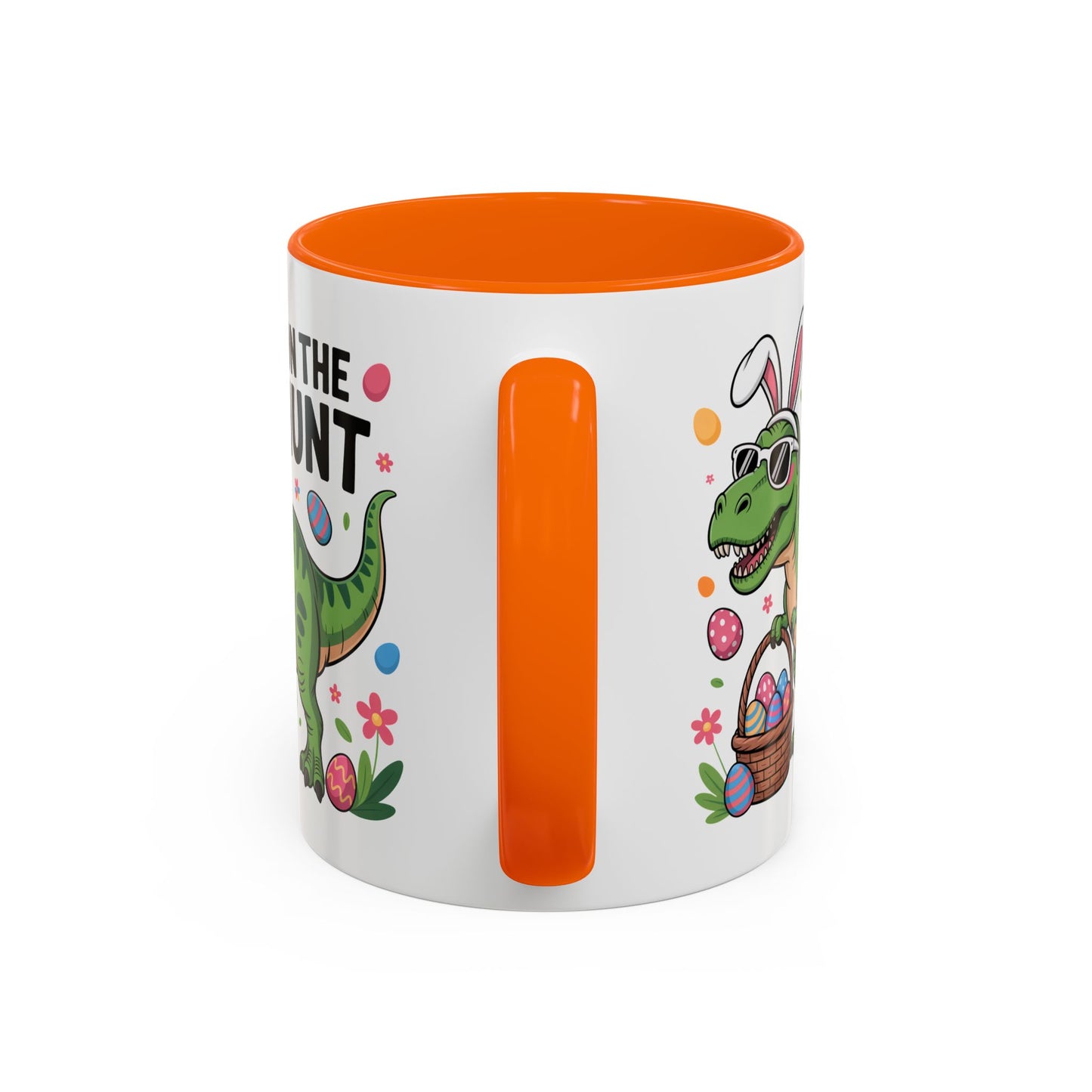Easter Mug - On The Hunt Dinosaur