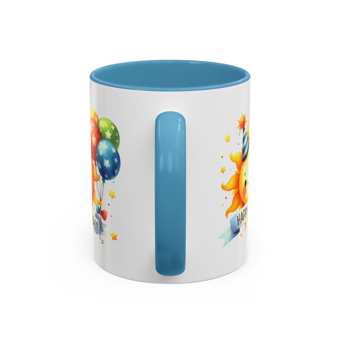 Birthday Mug - Happy Birthday Sun & Balloons
