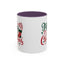 Christmas Mug - Merry Christmas Green & Red Text Star Candy Cane Stocking Snowflake