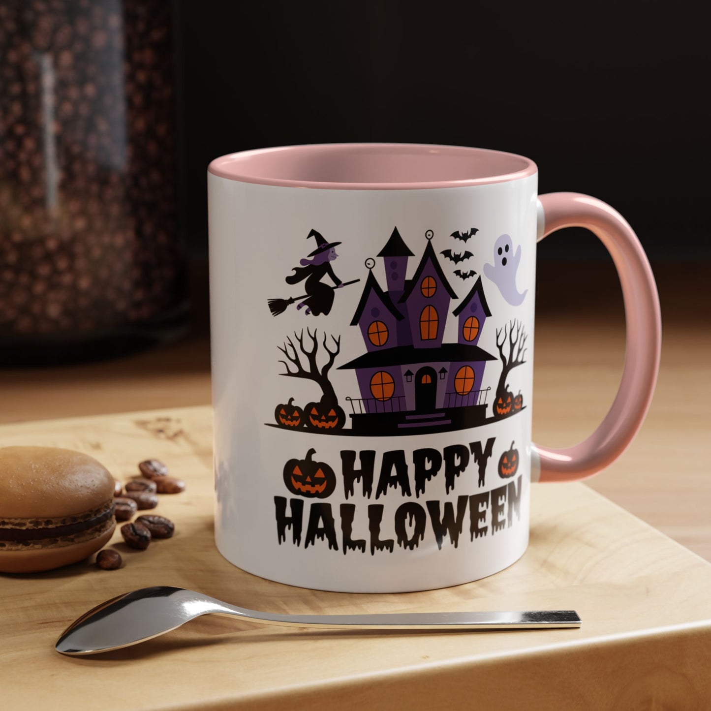 Halloween Mug - Happy Halloween Purple House