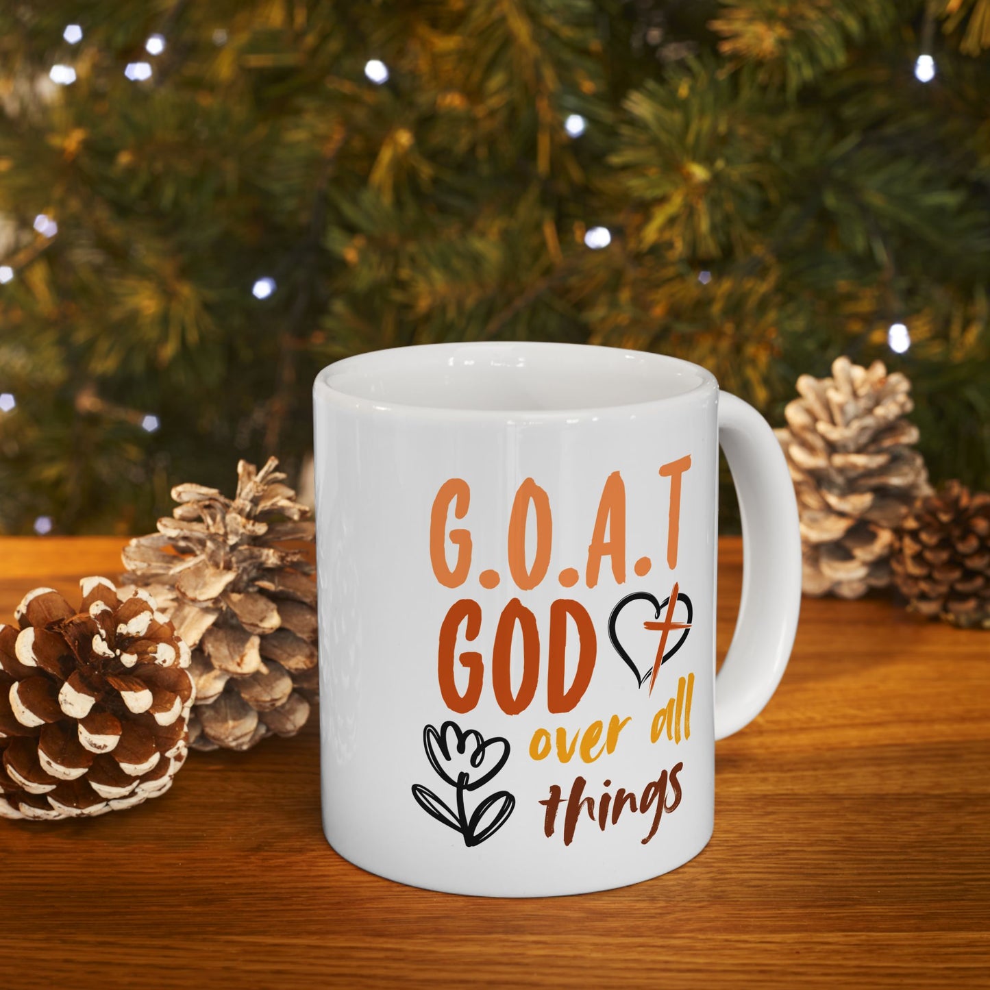 Religious Mug - God Over All Things