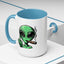 Adult Mug - Green Alien Fuck You Human