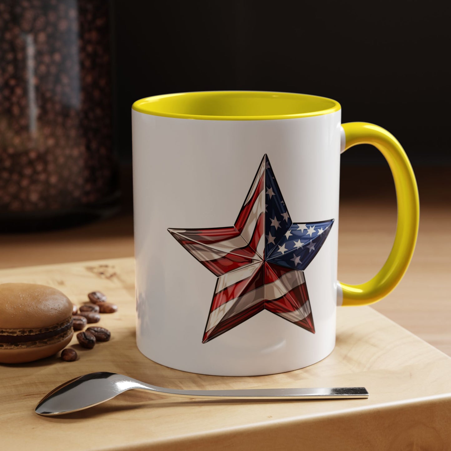 4th of July Mug - American Flag Star 3