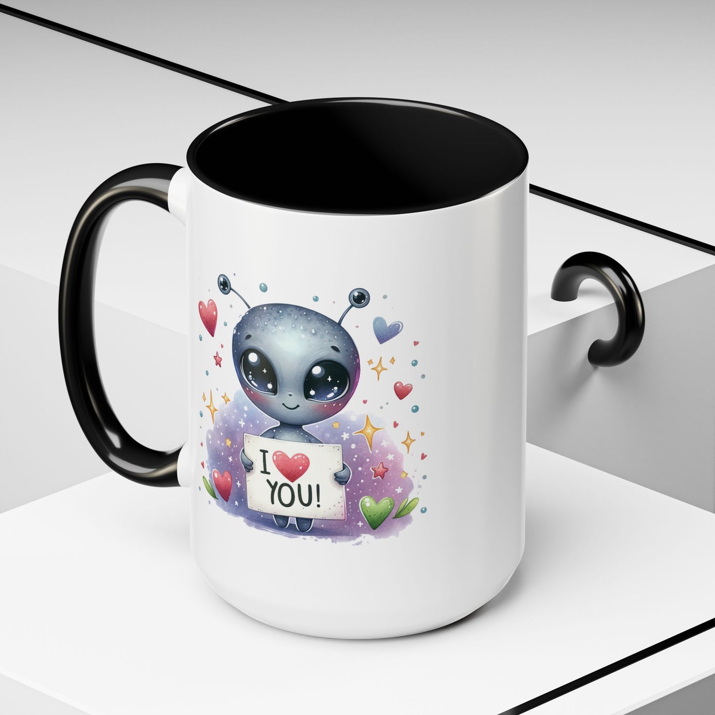 Valentine's Day Mug - I Love You Alien
