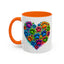 Animal Mug - Dog Paws Heart
