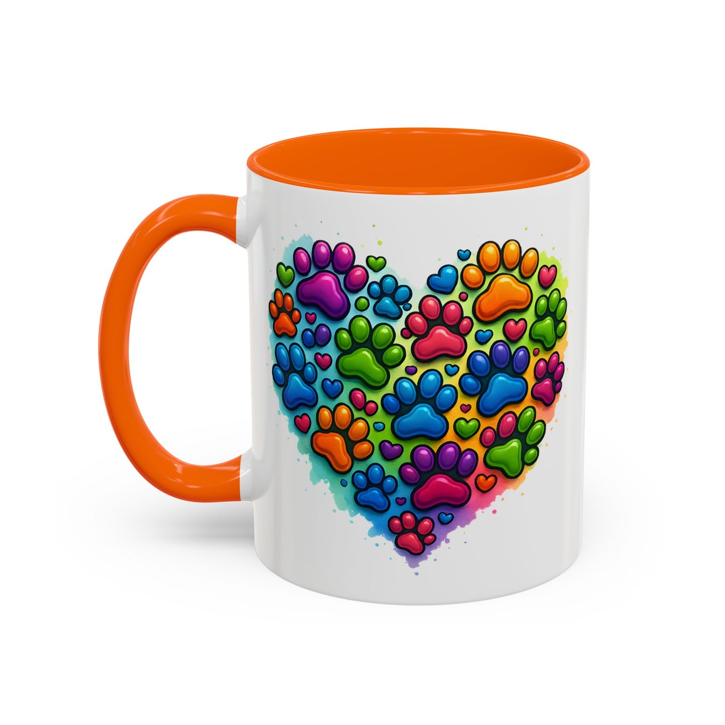 Animal Mug - Dog Paws Heart
