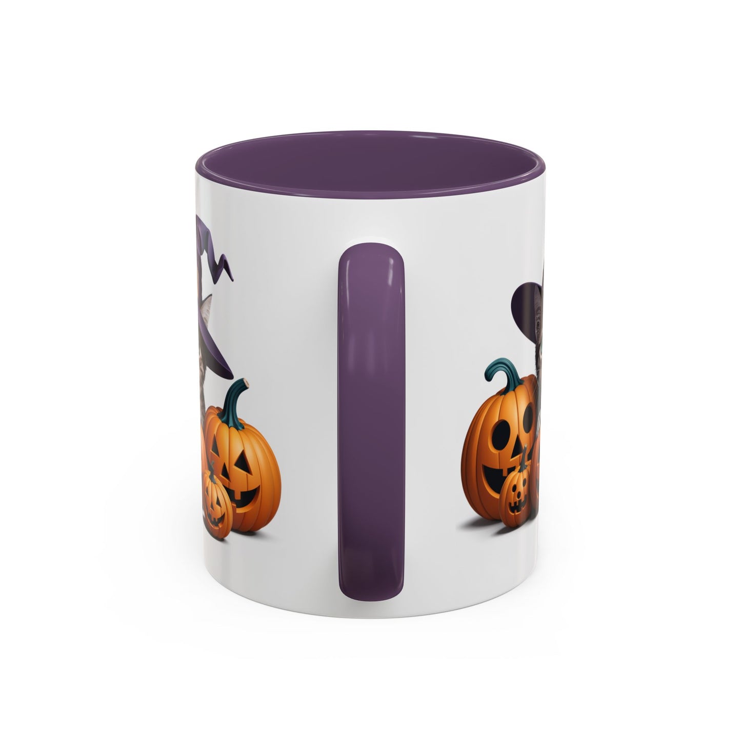 Halloween Mug - Witch Cat Hiding In Pumpkins