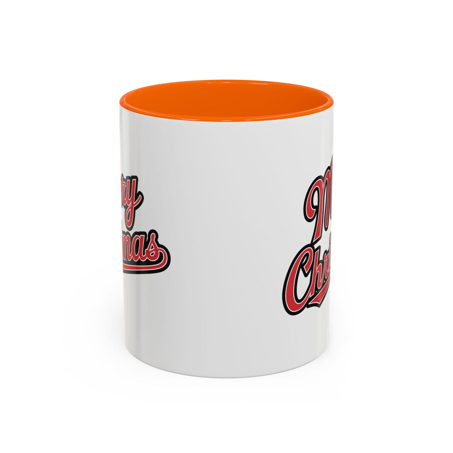 Christmas Mug - Merry Christmas Red & Black Baseball Text