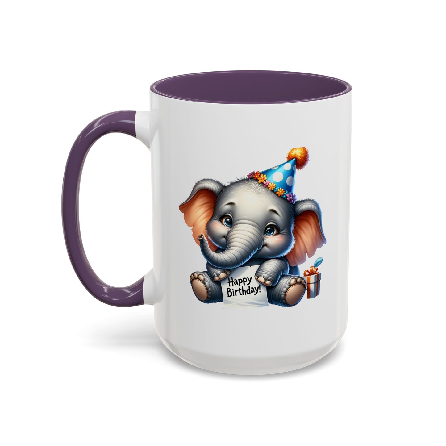 Birthday Mug - Happy Birthday Elephant Clipart