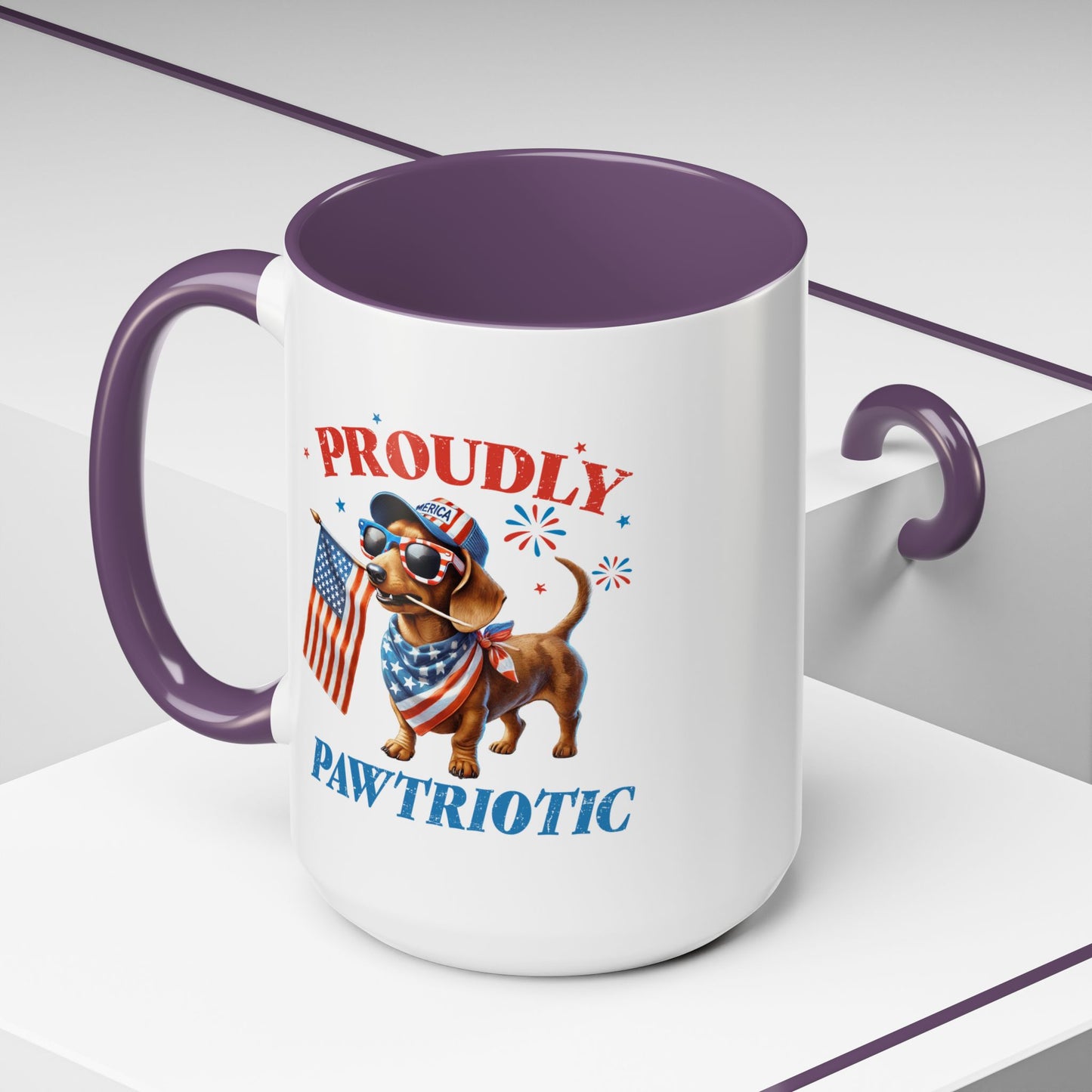 4th of July Mug - Proudly Pawtriotic Dog
