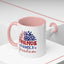4th of July Mug - Friends Family Freedom Sunflower
