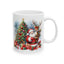 Christmas Mug - Santa Reindeer Tree Presents