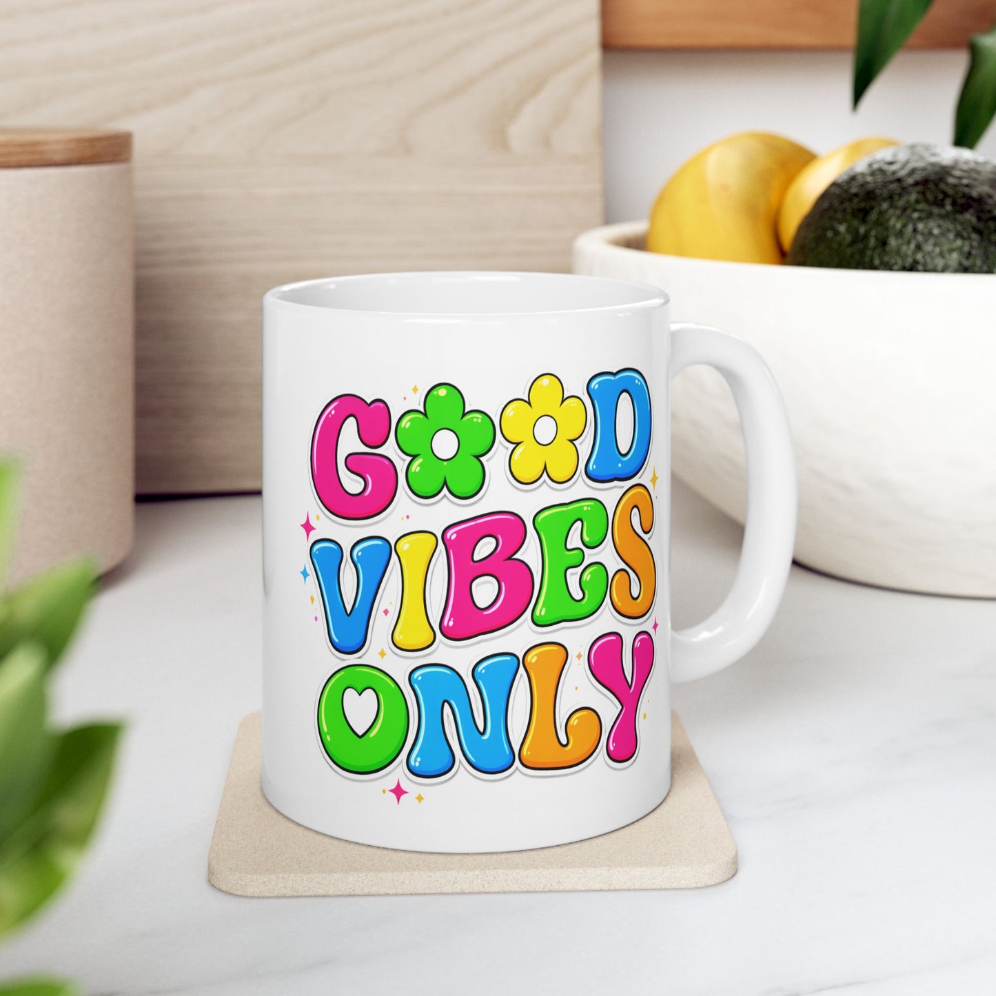 Wellness Mug - Good Vibes Only Retro