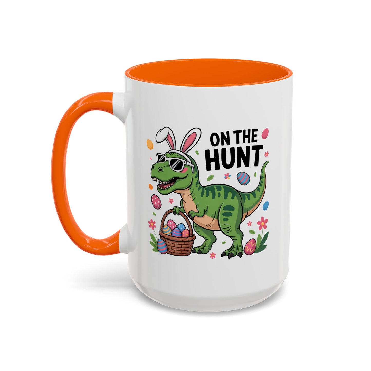 Easter Mug - On The Hunt Dinosaur