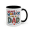 Father's Day Mug - Dad Brave Warrior