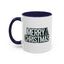 Christmas Mug - Merry Christmas White & Black Text Tree