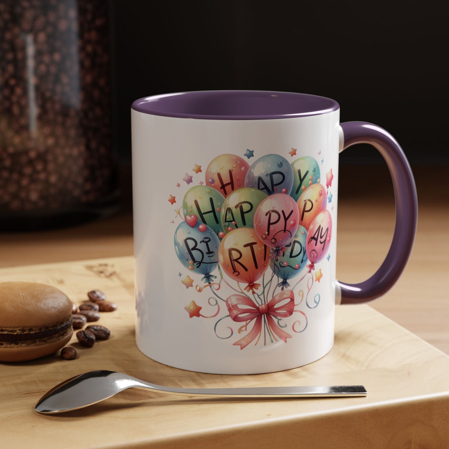 Birthday Mug - Happy Birthday Balloons