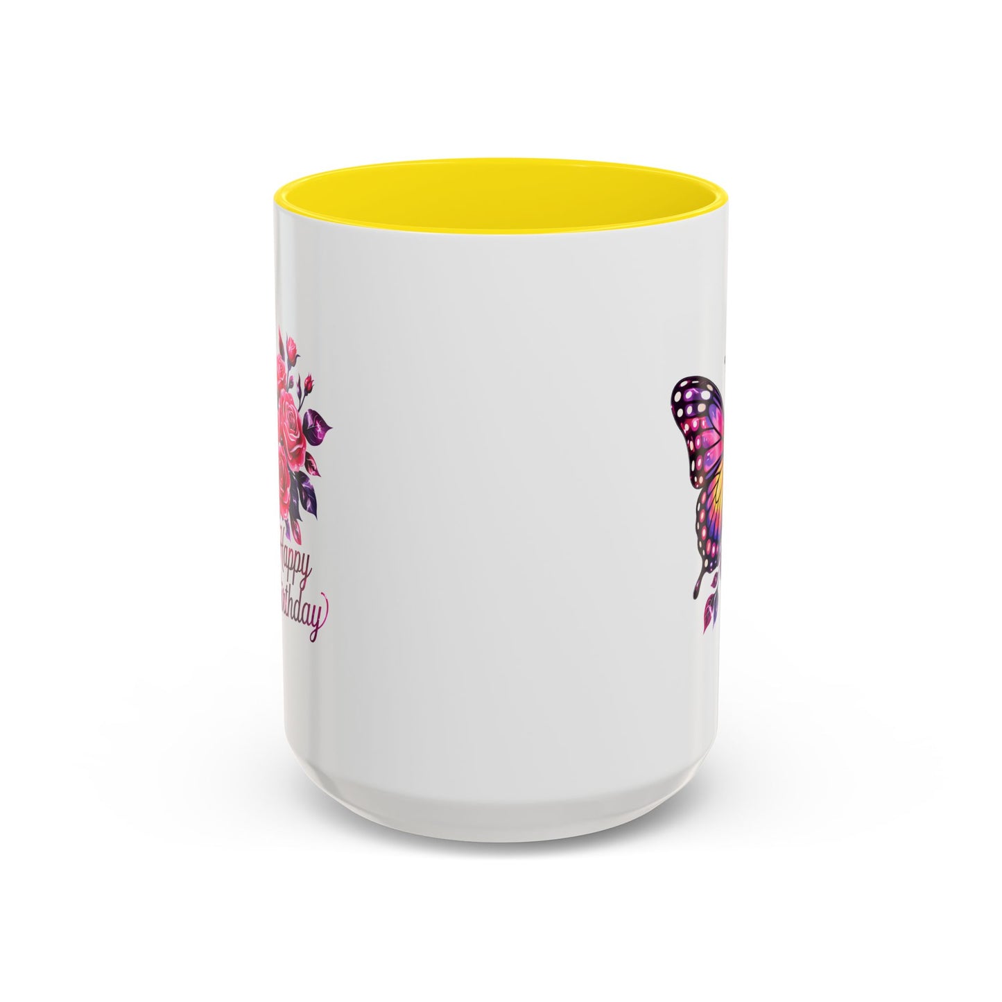 Birthday Mug - Butterfly Flowers