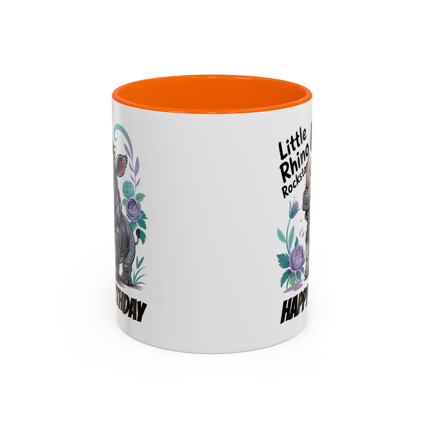 Birthday Mug - Happy Birthday Little Rhino Rockstar