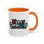 Christmas Mug - Merry Christmas White Red & Blue Text