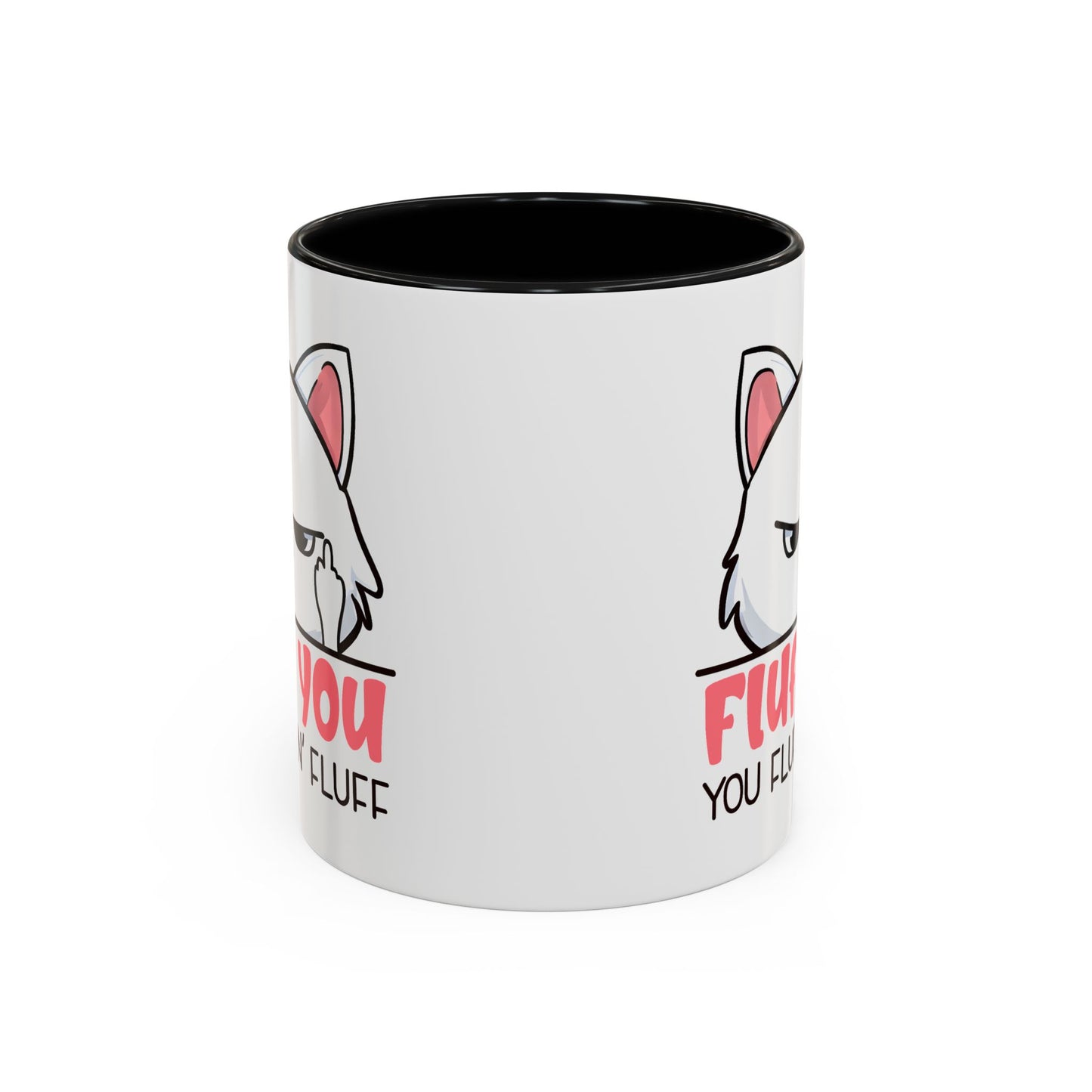 Adult Mug - Fluff You White Cat