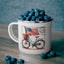 4th of July Mug - American Flag Bicycle Stamp