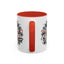 Christmas Mug - Merry Christmas White & Red Embossed Text